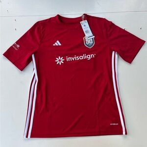 NCFC adidas Tabela soccer jersey, Youth XL, red #28